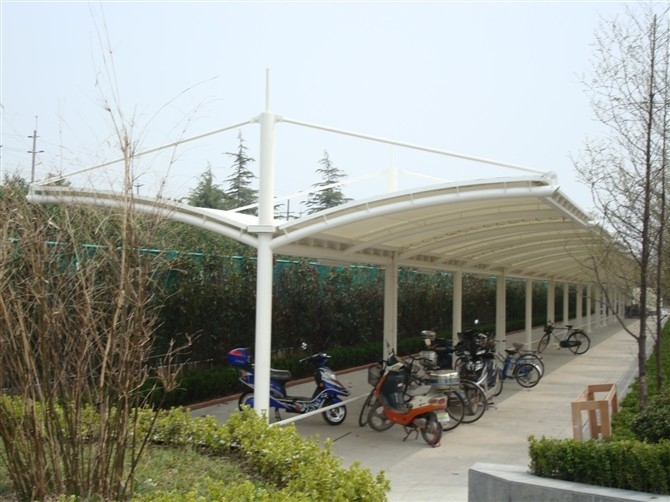 车棚 停车棚 自行车车棚 -上海韩彩膜结构