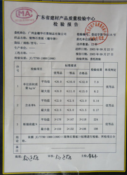 检验报告