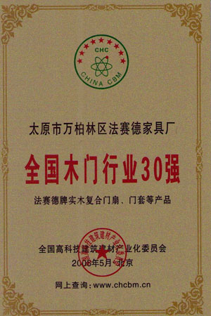 中国名牌产品证书