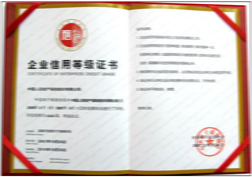企业信用等级证书