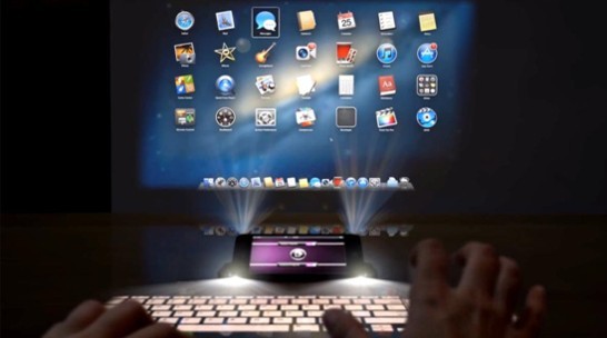 网友创造带投射虚拟键盘的iPhone 6概念设计