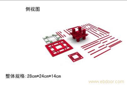 P19976智乐（DIY） 木制中国馆模型