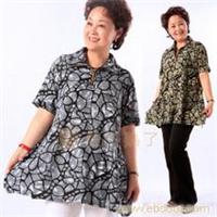 中老年服装女装 2010夏季新款 大码韩版短袖T恤