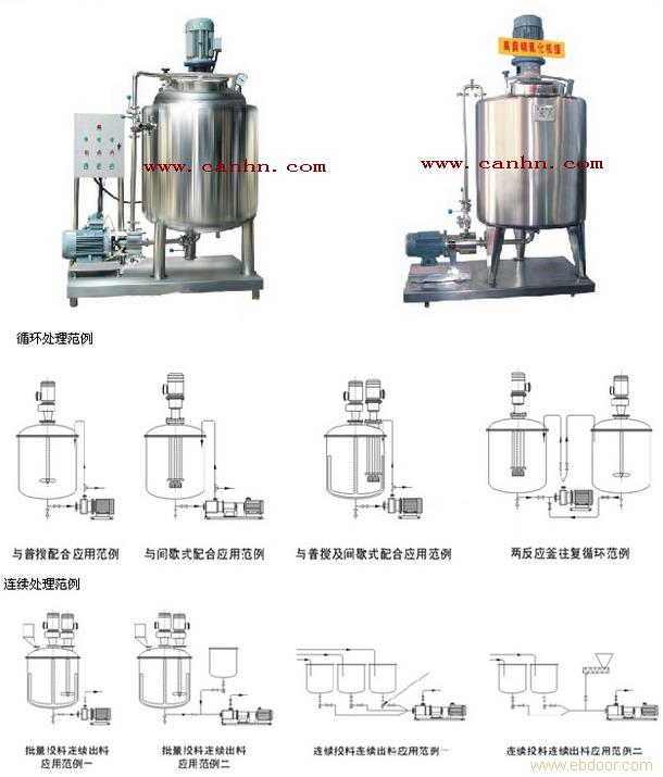 高速乳化罐 连续式乳化罐 乳化混合设备
