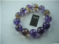 紫黄晶圆珠-天然水晶专卖,天然水晶批发 