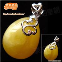 琥珀皇朝★琥珀蜜蜡★娑菲女神-上品蜜蜡琥珀蛋坠★旺运15 