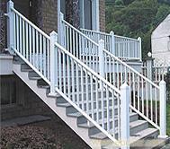 别墅PVC栅栏、楼梯扶手