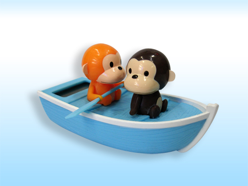 太阳能汽车摇摆饰品批发市场-划船猴