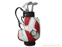 高尔夫球包钟表笔筒批发