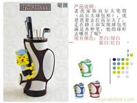 高尔夫球包钟表笔筒批发、高尔夫球包钟表笔筒制作