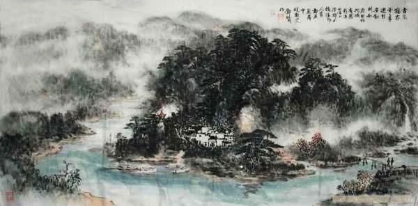 邓祖明山水画3