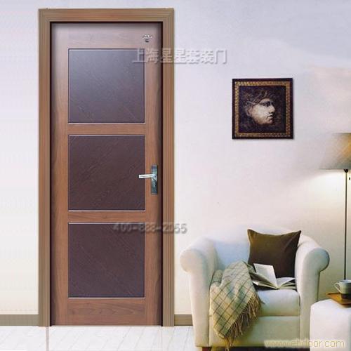 星星套装门上海室内门木门套装门实木复合门油漆门艺雕单线三框1#