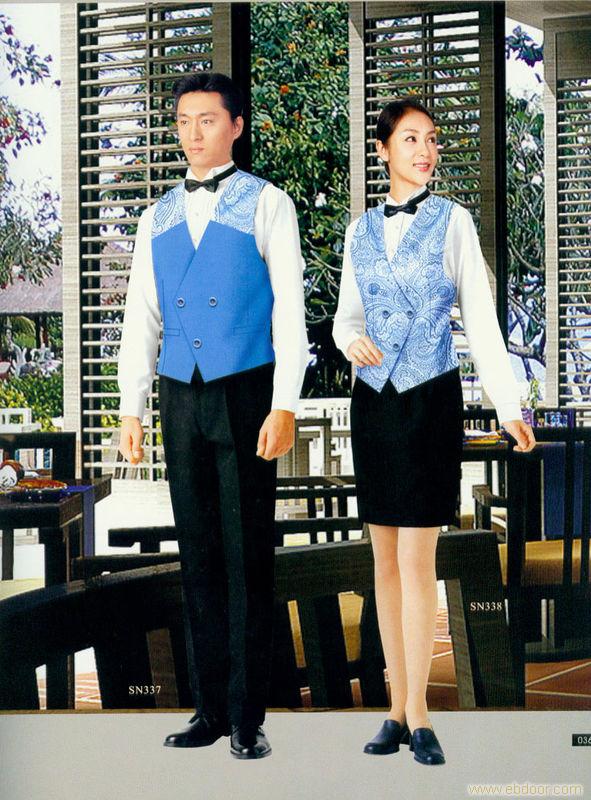 供应宾馆制服、马甲衬衫制服