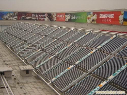 四季沐歌平板太阳能热水器 世博国家通信馆/上海四季沐歌太阳能热水工程