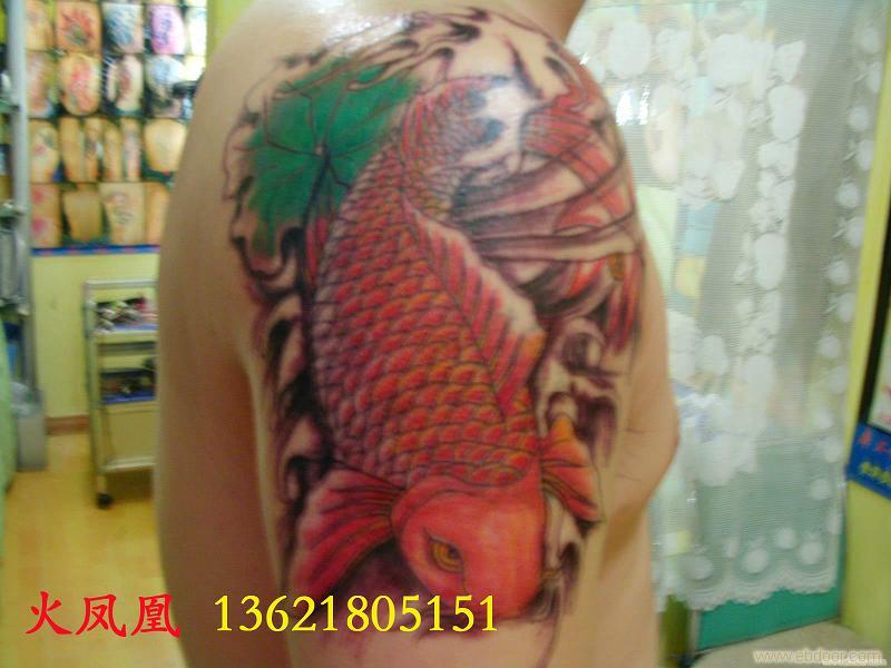 鱼纹身-上海手臂纹身图_鱼纹身-上海手臂纹身