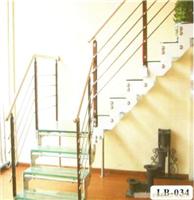lb-034钢木楼梯定做-上海实木楼梯