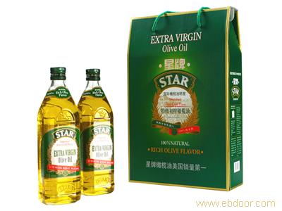 星牌特级初榨橄榄油地中海甘露礼盒系列500亳升x2瓶 进口橄榄油团购