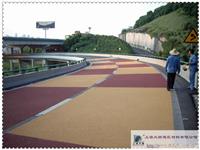 彩色无震动止滑车道/弯道减速车道防滑路面