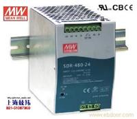 SDR-480-24 480W 24V20A 高效率高功率因素单路输出DIN导轨安装明纬开关电源 台湾产