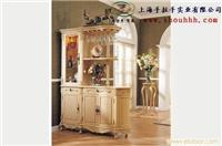 上海欧式家具。实木酒柜，白色家具，厂家直销