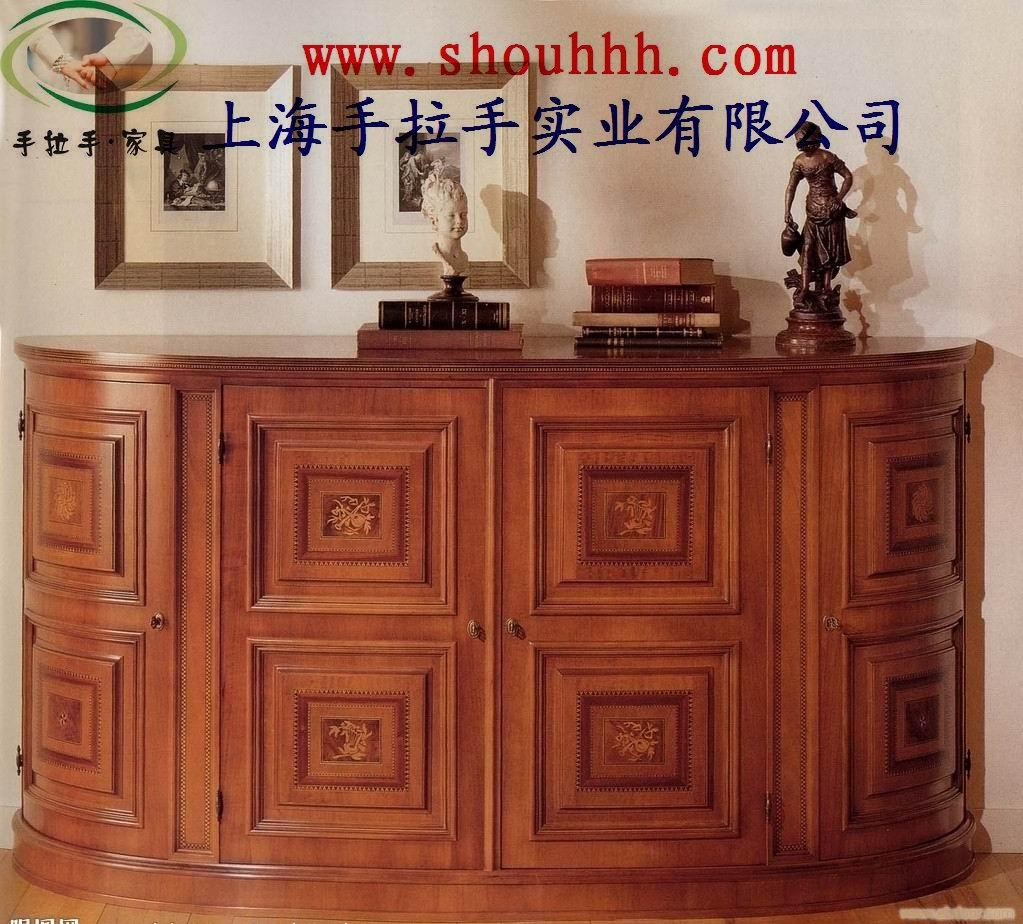 上海欧式家具,新古典家具,板式家具，拼花贴皮做旧