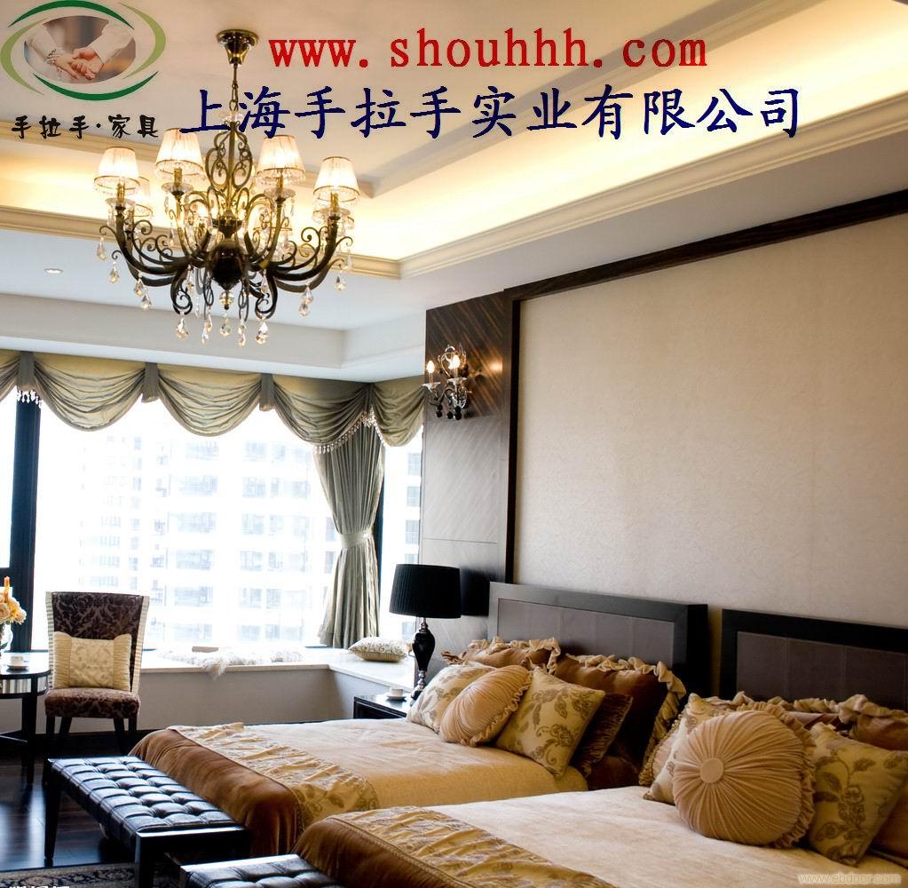 上海酒店成套家具，新古典家具，风格电视柜，标准间