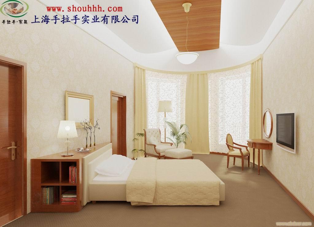 上海酒店成套家具，新古典家具，风格电视柜，标准间
