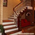 欧式经典实木楼梯，上海欧式楼梯，上海楼梯定制