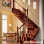 新古典实木复式楼梯，上海钢木楼梯，上海楼梯厂家