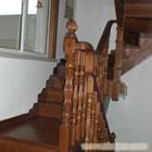 新古典实木复式楼梯，上海楼梯定制，古典楼梯