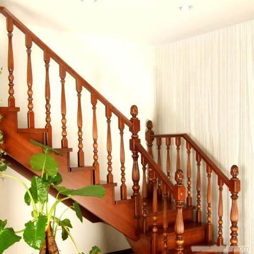 新古典实木复式楼梯，复式楼梯，楼梯配件