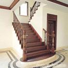 别墅楼梯，别墅实木楼梯，别墅全木楼梯