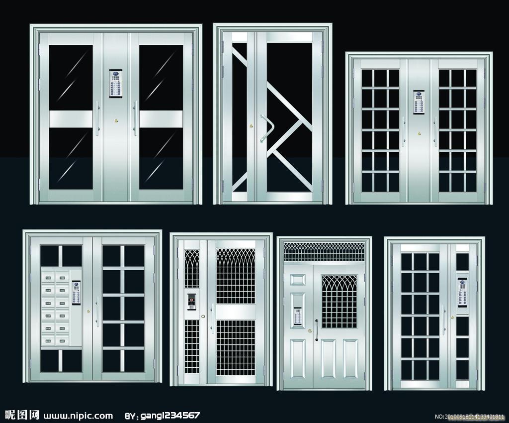 不锈钢门窗防护设计效果图_设计456装修效果图