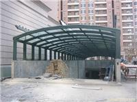 上海钢结构车库雨蓬生产