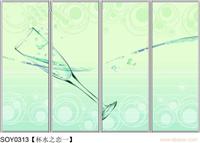 上海强化彩绘玻璃衣柜移门