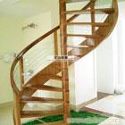 旋转楼梯，实木楼梯