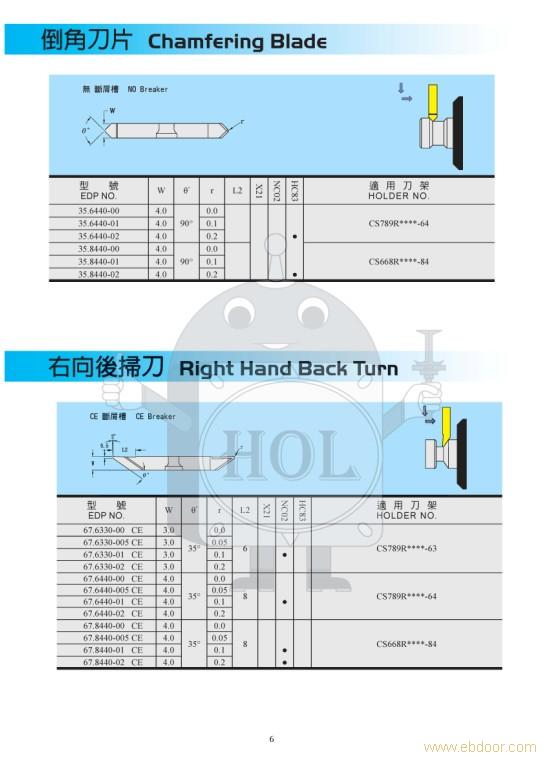 自动车床刀具|右向35度前扫刀断屑槽型MU|33.6440V碳钢