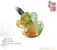上海情侣琉璃佩件挂饰 专业生产各种佩件挂饰