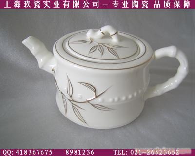 上海推荐竹节陶瓷茶具-礼品茶具套装订购-七头骨瓷茶具