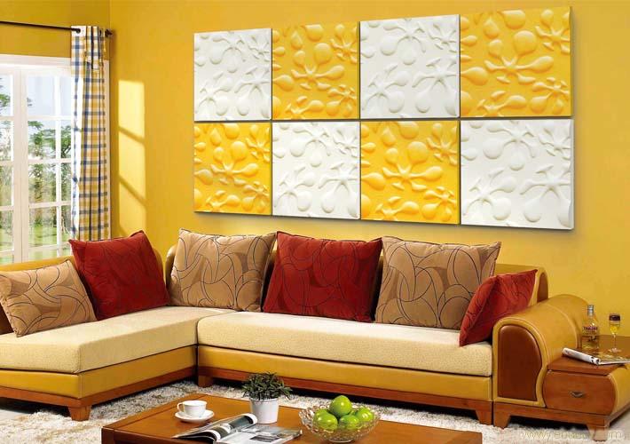 客厅浮雕背景墙