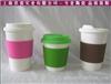 出口陶瓷杯(隔热硅胶套-环保硅胶盖)-烤花广告杯制作