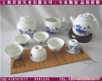 青色釉工夫茶具8头装(夏日清荷系列)-上海工夫茶具套装