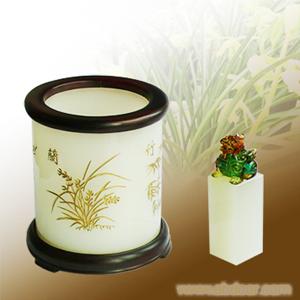 白玉文房二件套B套