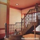 上海实木楼梯厂家，实木楼梯设计