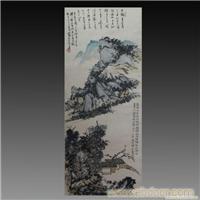 古董拍卖-潘天寿山水立轴