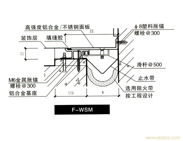 承重型F-WSM 地面变形缝、楼地面变形缝装置