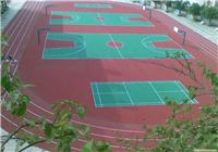 彩色橡胶地砖 弹性橡胶地面 人造草皮 球场设计施工