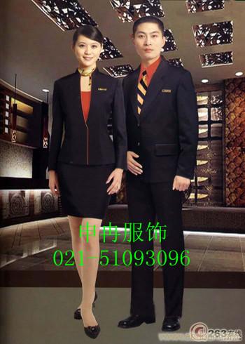 定做酒店制服/长袖酒店前台服务员工作服