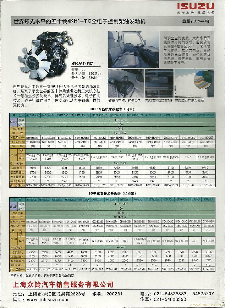 600P系列轻型商用车