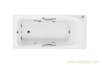 概念 1.7米无裙压克力浴缸 -全功能(不带加热系统)-美标洁具